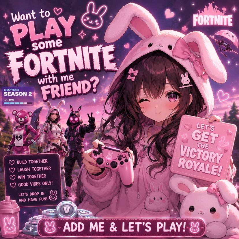 🐰 Looking for Fortnite Duo/Trio! 💖
