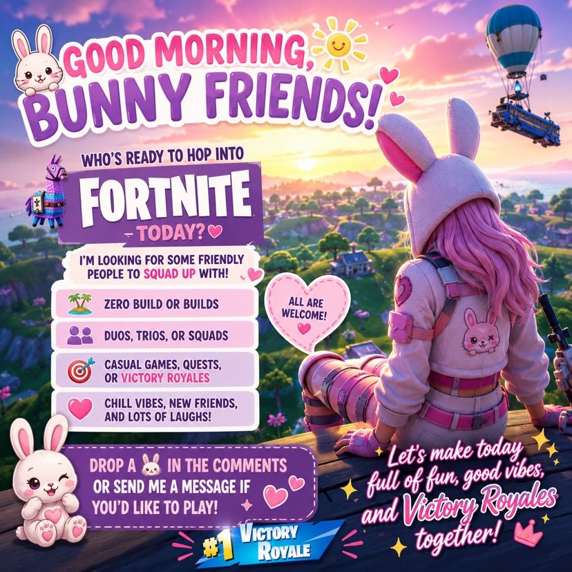 🐰☀️ Good Morning, Bunny Friends! 💖