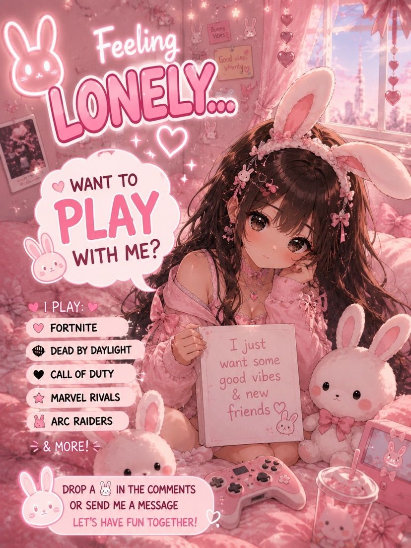 🐰💖 Feeling a little lonely today…