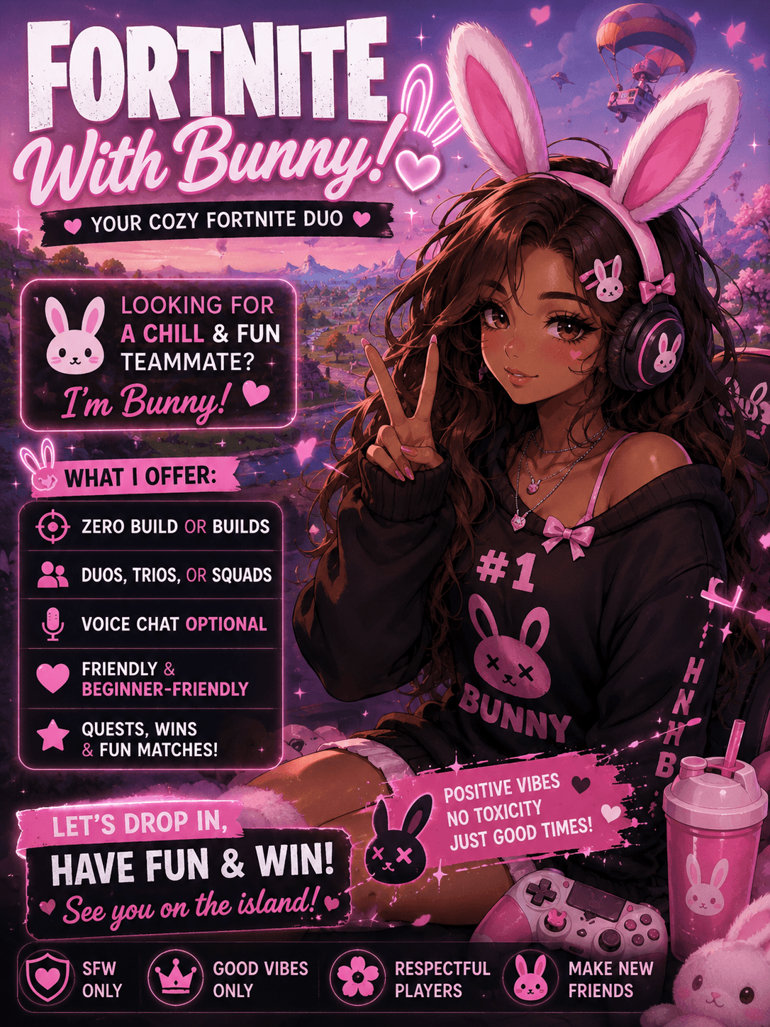 🐰 Play Fortnite With Bunny! 💖