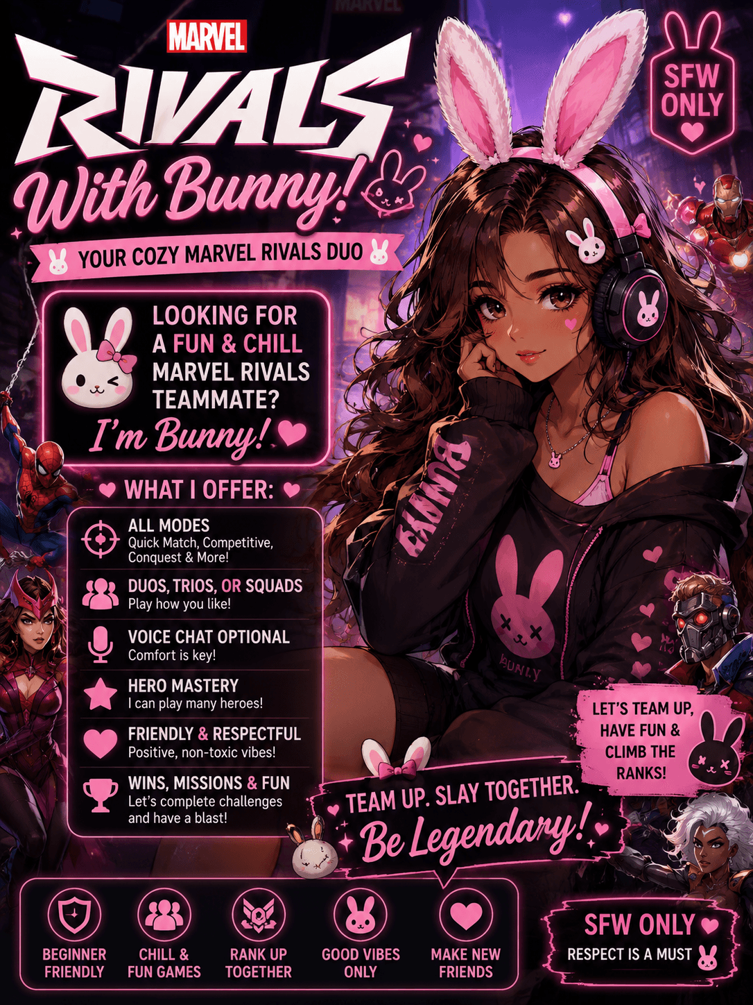 🐰 Play Marvel Rivals With Bunny! 💖