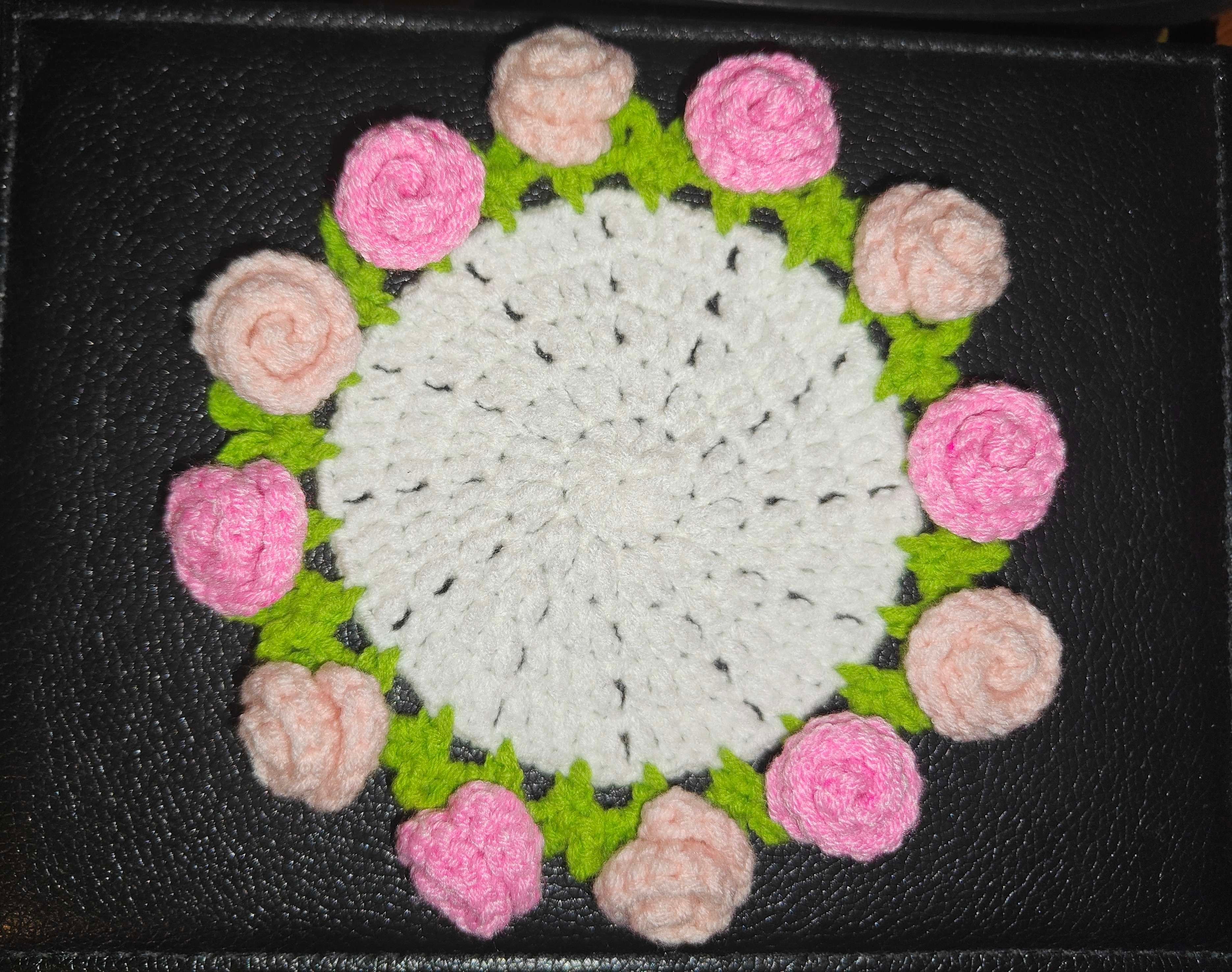 Flower bouquet coaster opened up