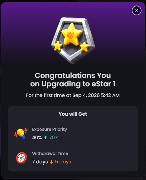 THANK YOU EVERYONE FOR eSTAR 1!!!