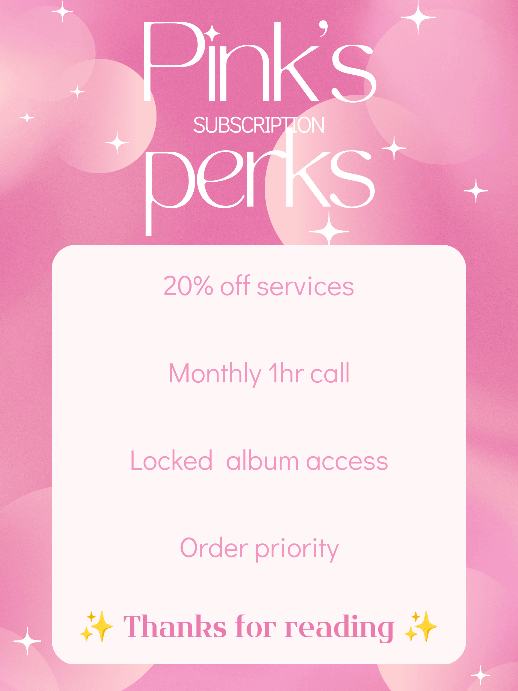 Sub Perks ✨