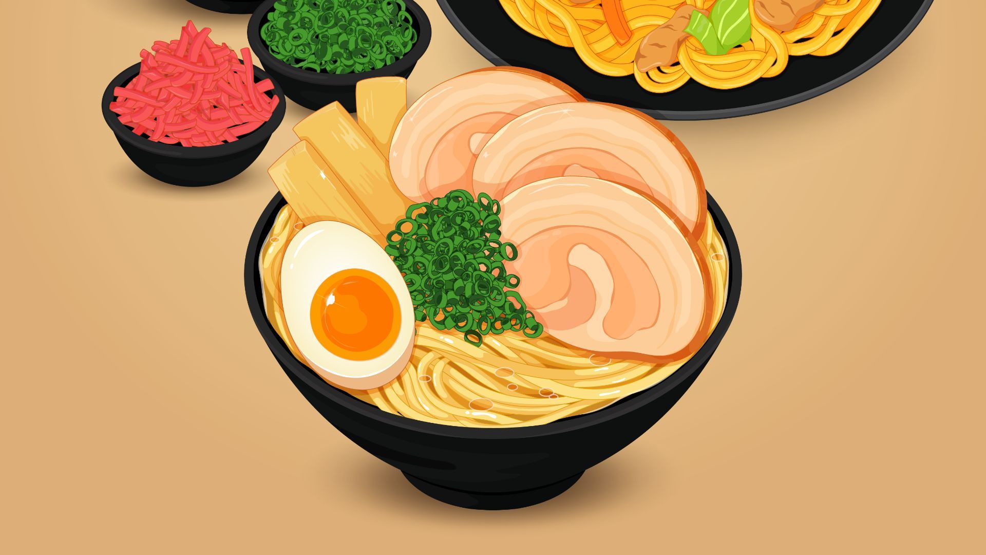 One orda of Ramen and Sushi please