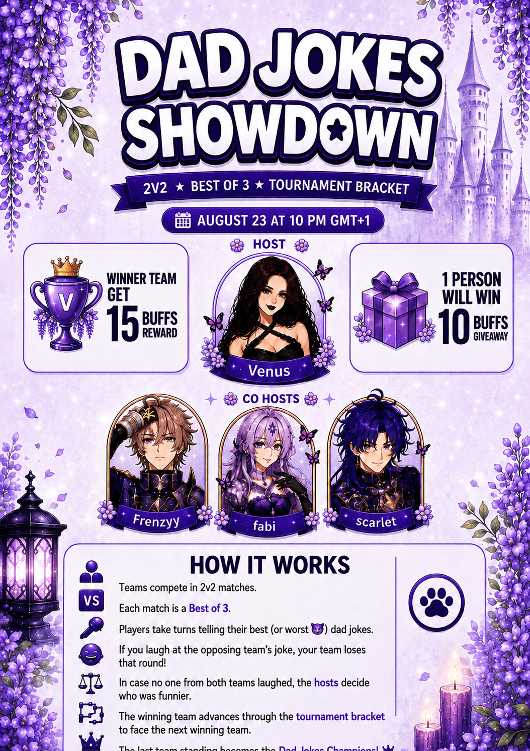 sorry guys the event get delay to tomorrow