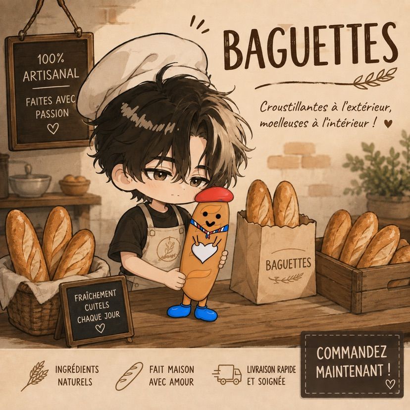 you need baguettes ? good I’m selling some!