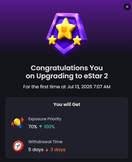 I JUST HIT ESTAR 2 ⸜(｡˃ ᵕ ˂)⸝♡