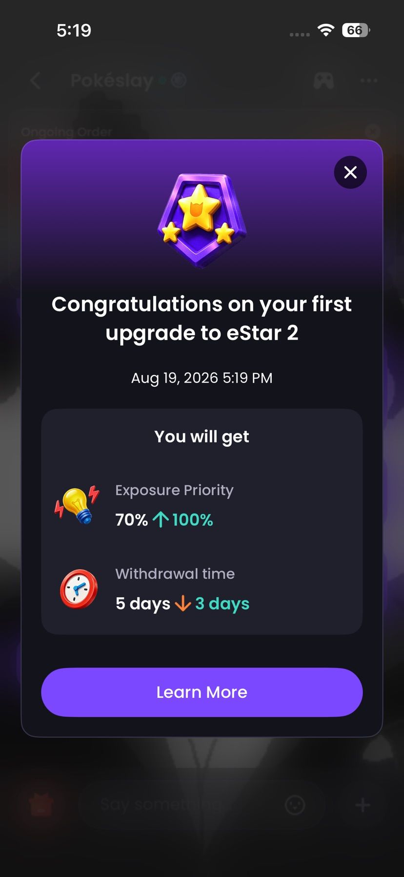 Finally hit Estar2!