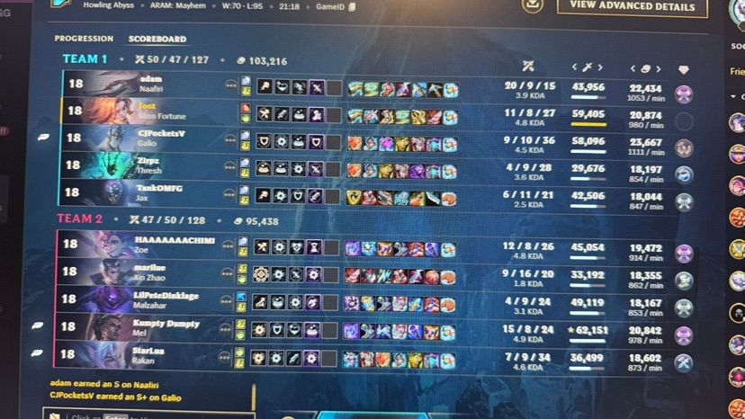 i rlly sugg at league BUT