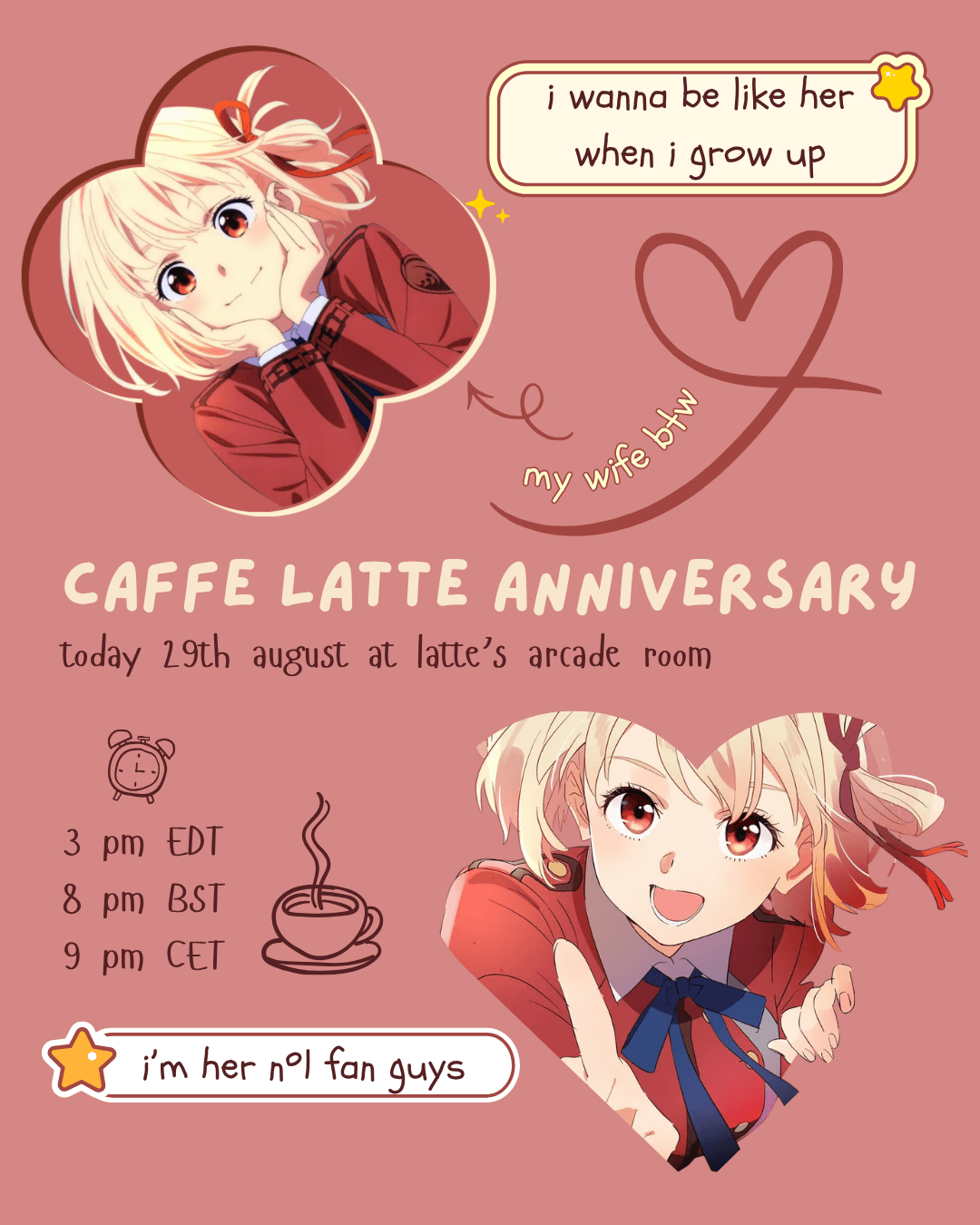 CAFFE LATTE ANNIVERSARYYYY ☕