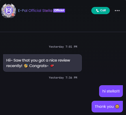 Thank you Stella!