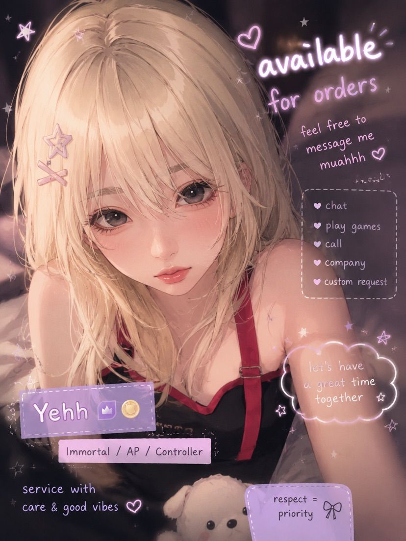 💜 Available for orders!