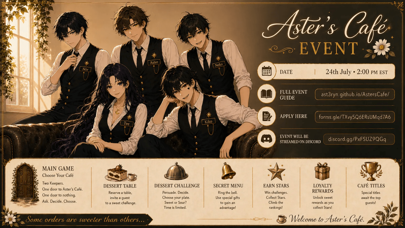☕ What's On The Menu Event