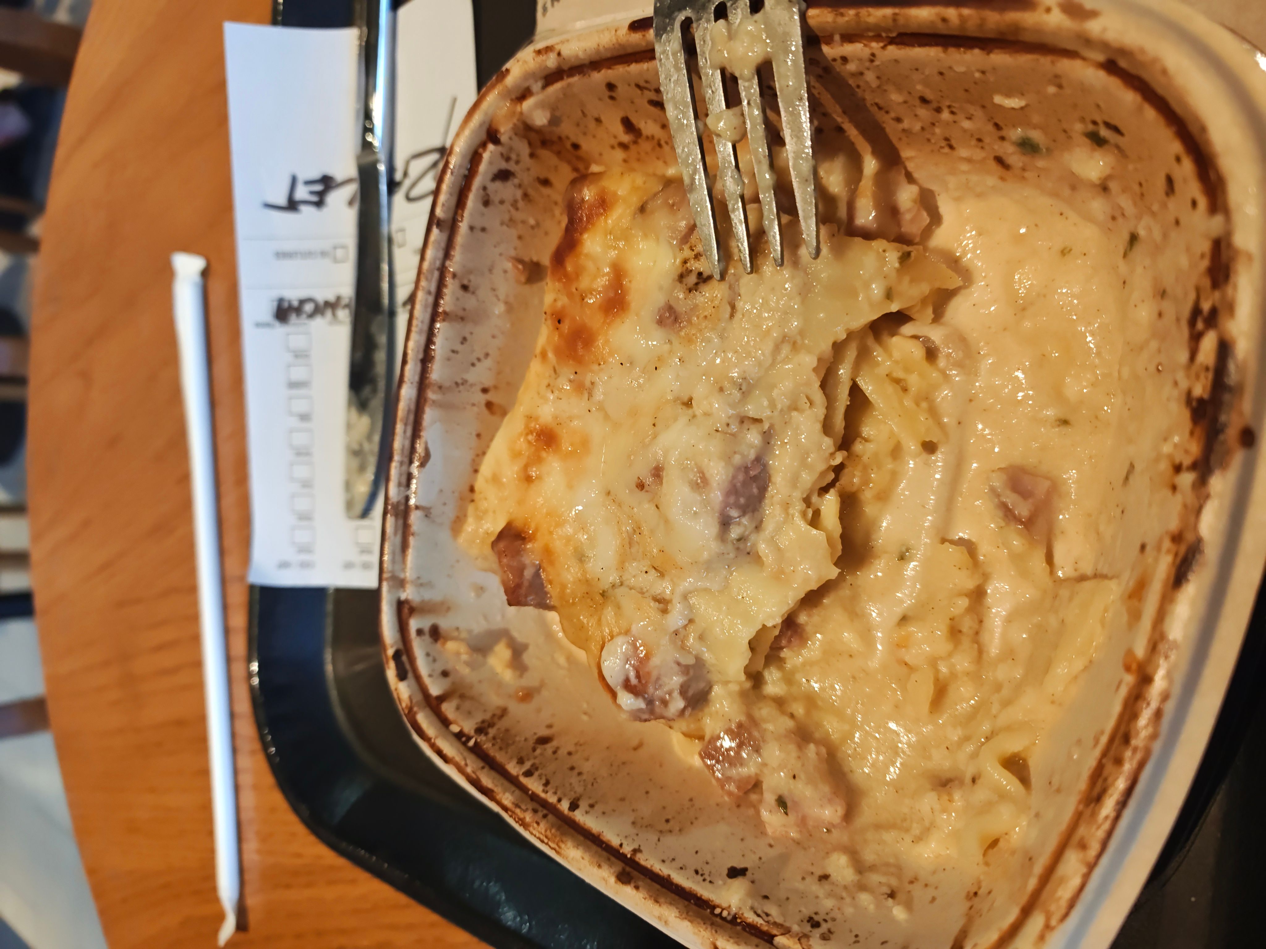 Can you finish my lasagna for me?