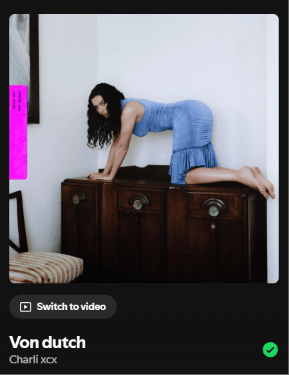 “Von dutch” | “Charli xcx”