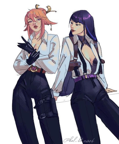 💜 Oh? Mizu and Rei are online today? 🩷