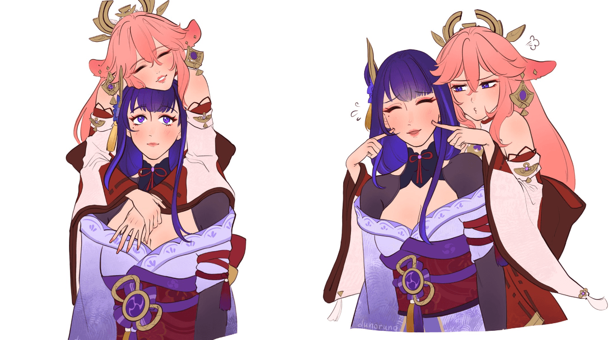 💜 Mizu and Rei are online today 🩷