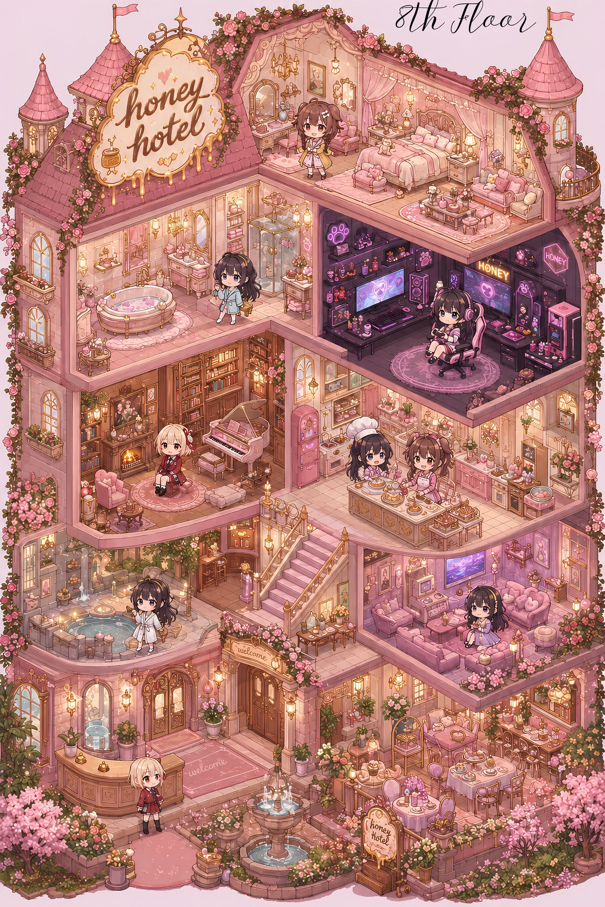 honeys 8th floor suprise ♡ 🗝️🏨