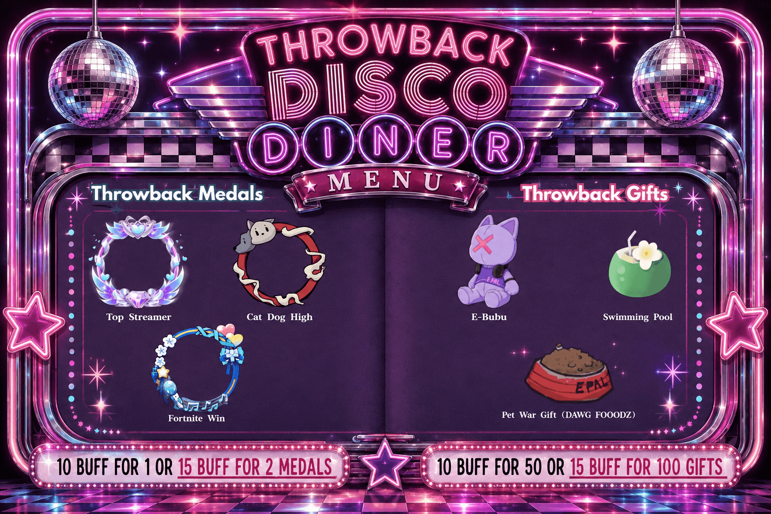 🪩Throwback Diner: Disco Medal + Gift Sale 🪩