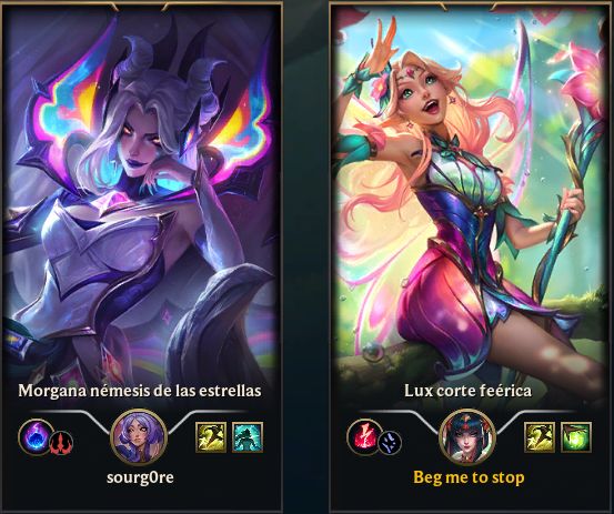 Mi amiga y yo en el LoL 🩵