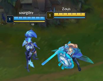 Mi amiga y yo en el LoL 🩵