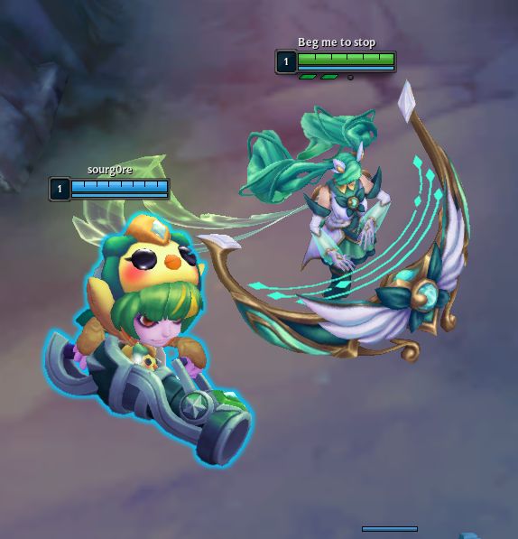 Mi amiga y yo en el LoL 🩵