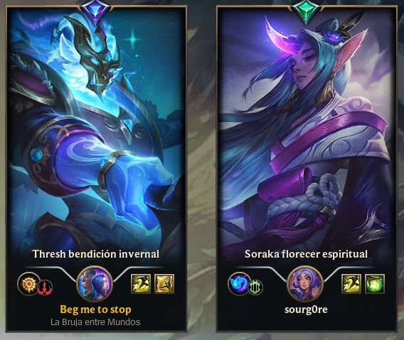 Mi amiga y yo en el LoL 🩵