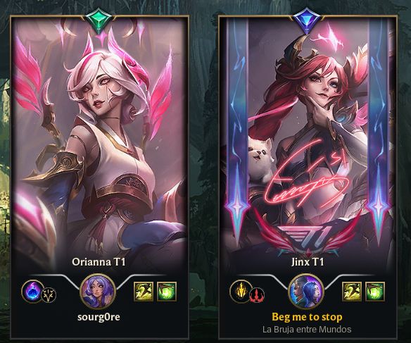 Mi amiga y yo en el LoL 🩵