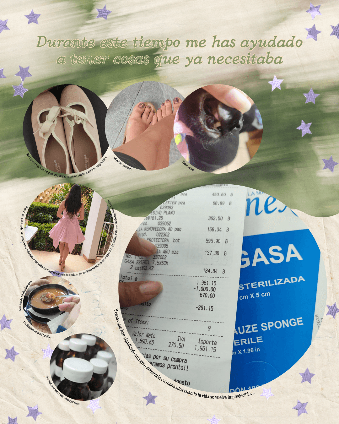 Una publicación de agradecimiento