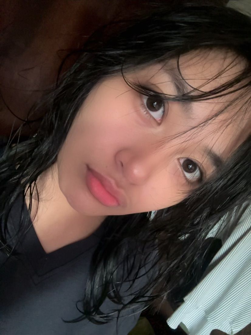 just finish taking a bath ><