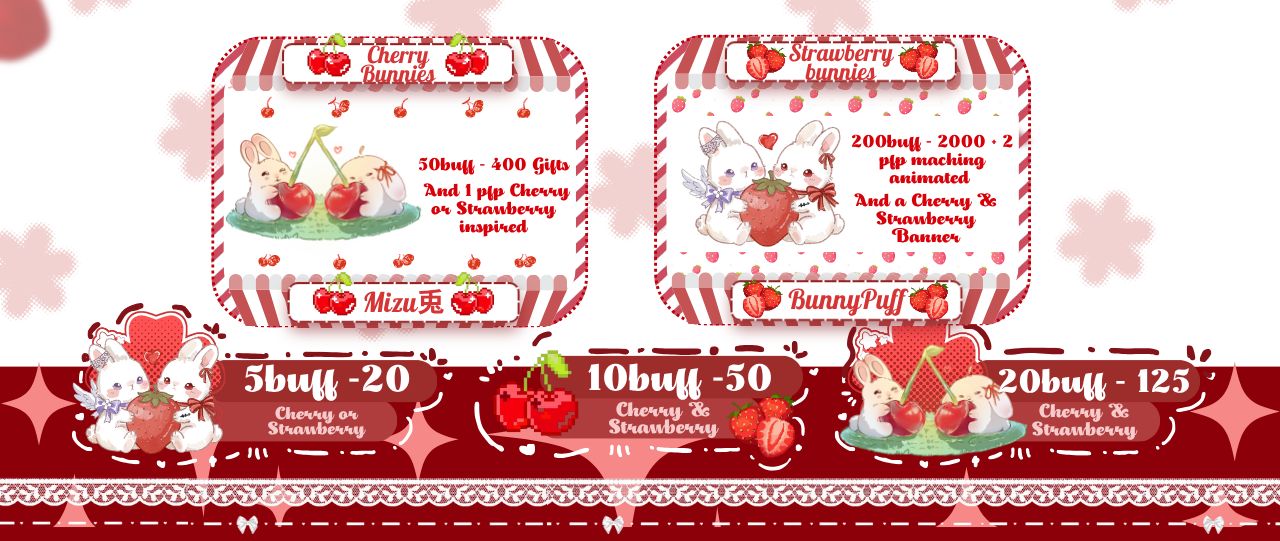 BUNNIES SALE BUNNIES SALE!! 🍓🍒