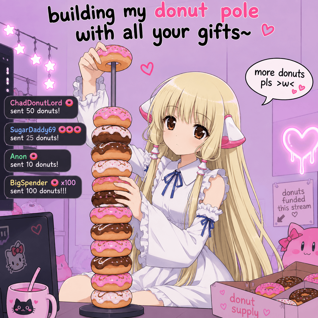 can i stack donuts on it 🍭