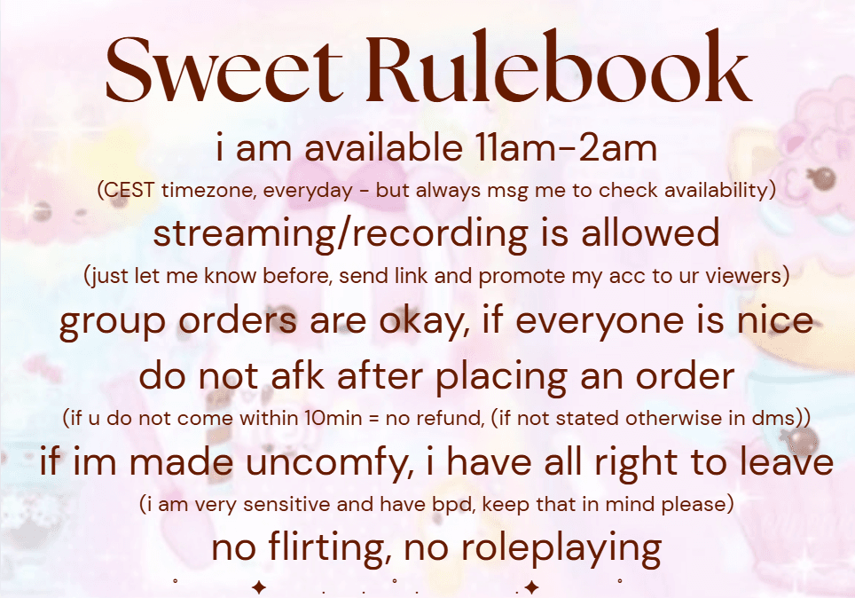 THE SWEETEST RULEBOOK !! 🍭