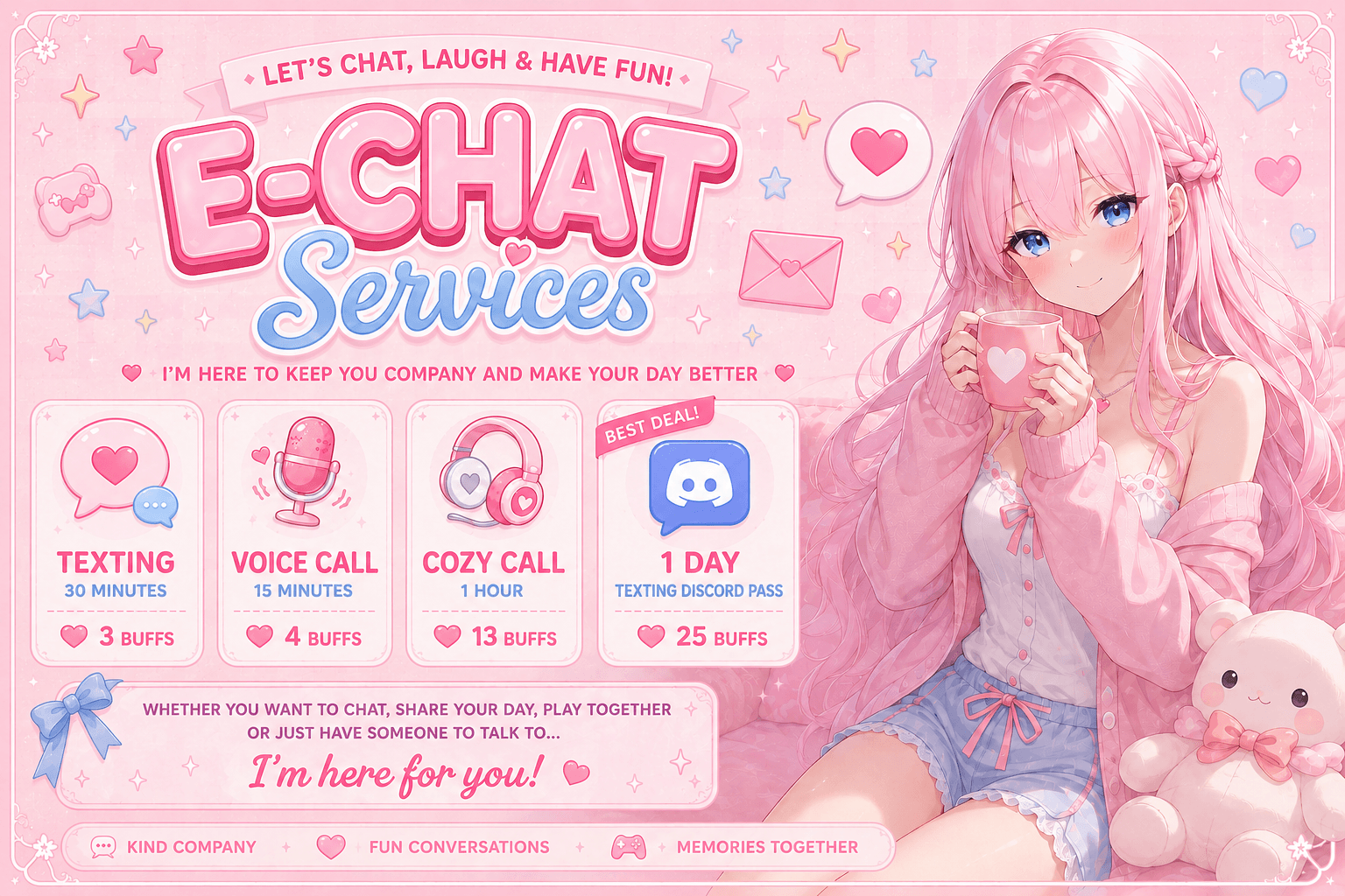 ʚ ♡ ɞ New services! ʚ ♡ ɞ