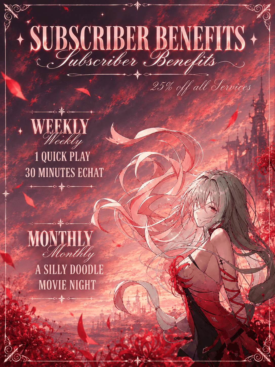 ✦ Silly’s Subscriber Benefits ♡