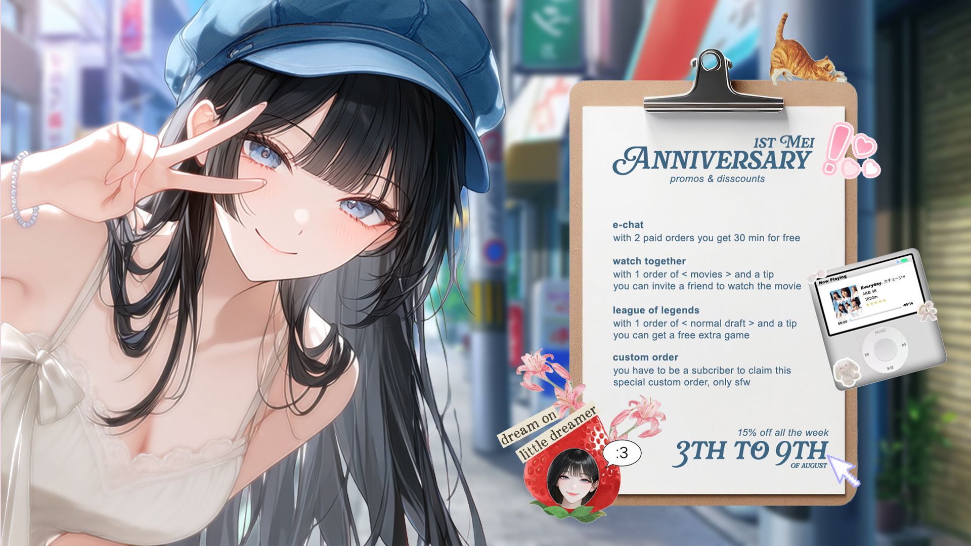 1st Mei Anniversary ⊹ ࣪ ˖