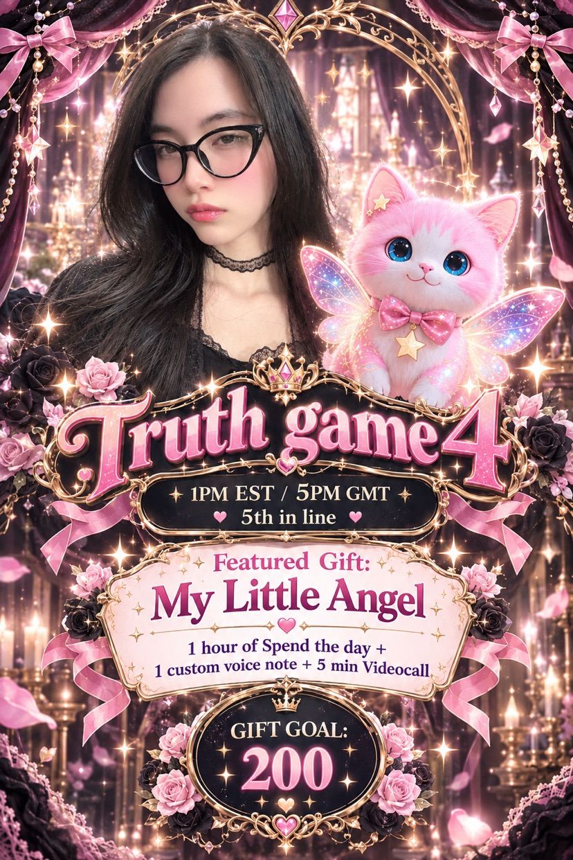 ♰ ˚₊‧ ꒰ྀིঌ Truth Game 4 ໒꒱ྀི ‧₊˚ ♰