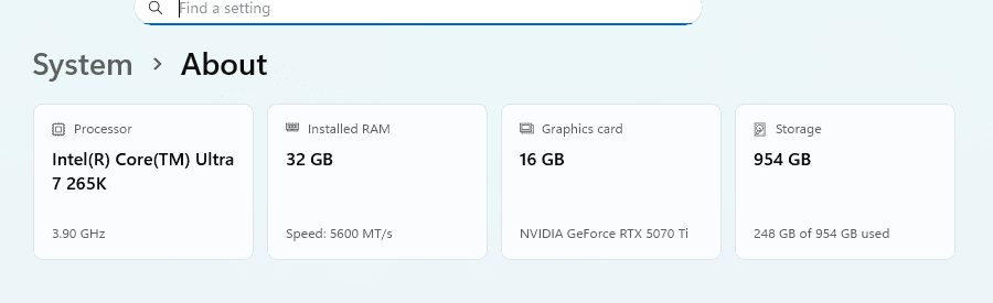 check out my new pc spec
