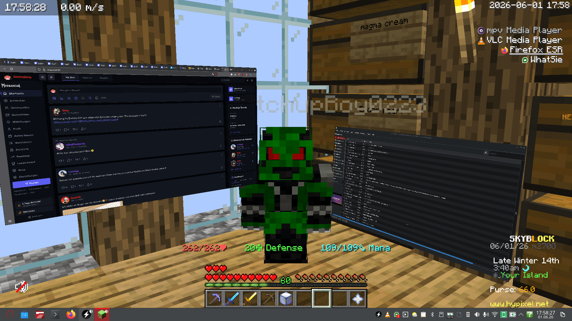 linux in minecraft