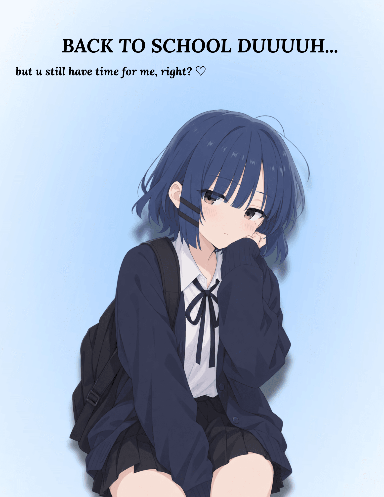 school’s back (╥﹏╥)