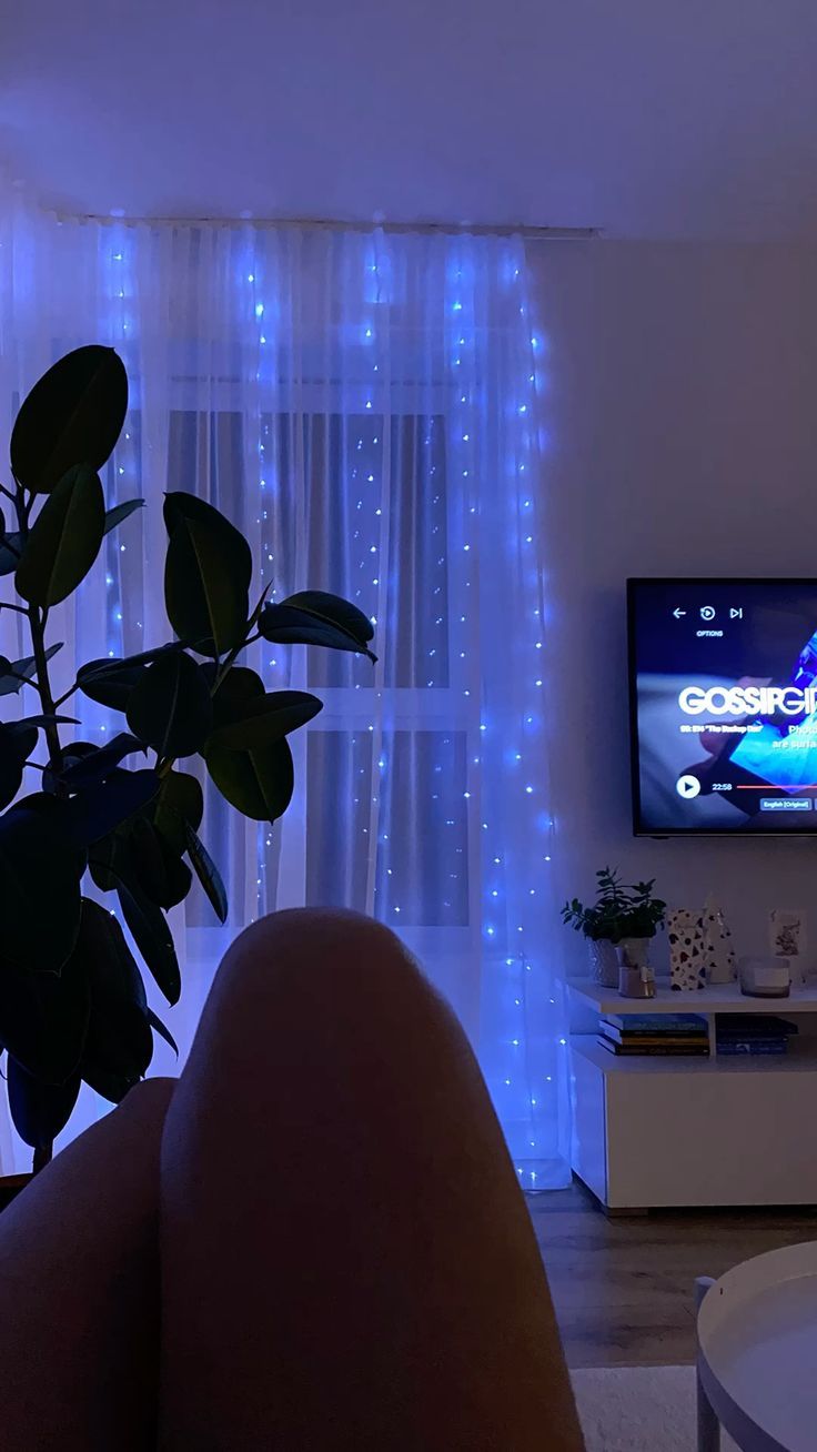 watching tv