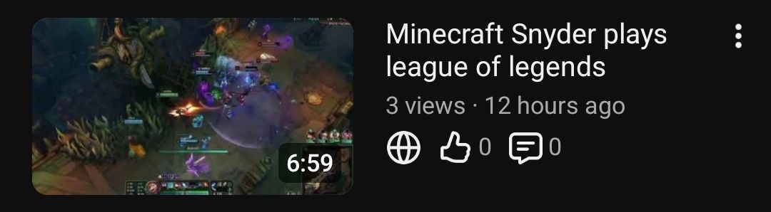 check out my first ever league video out now on yt
