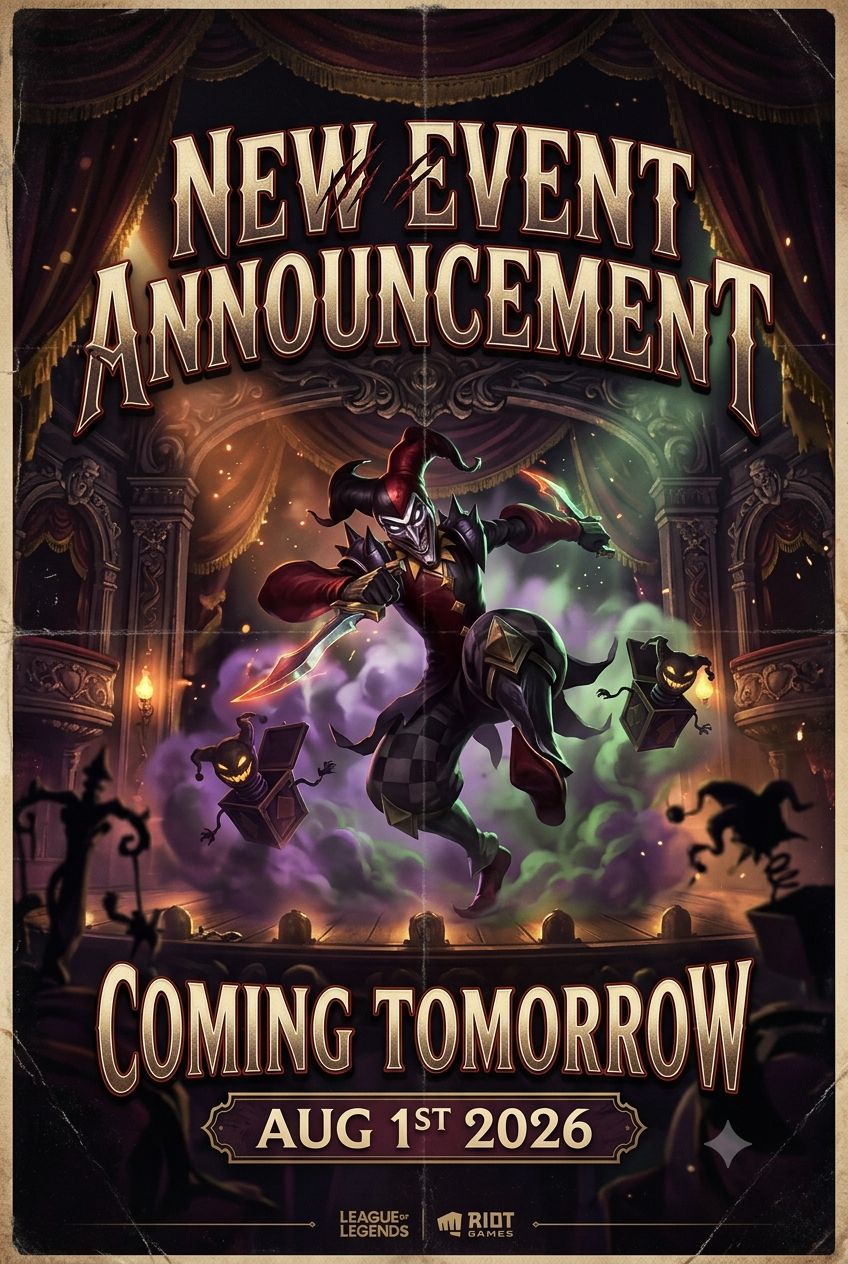 New event announcement Tommorow