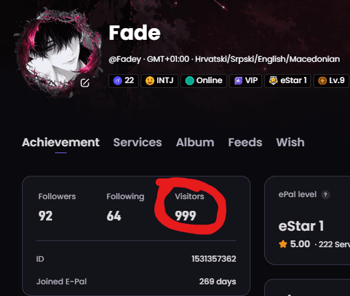 999 VISITORS