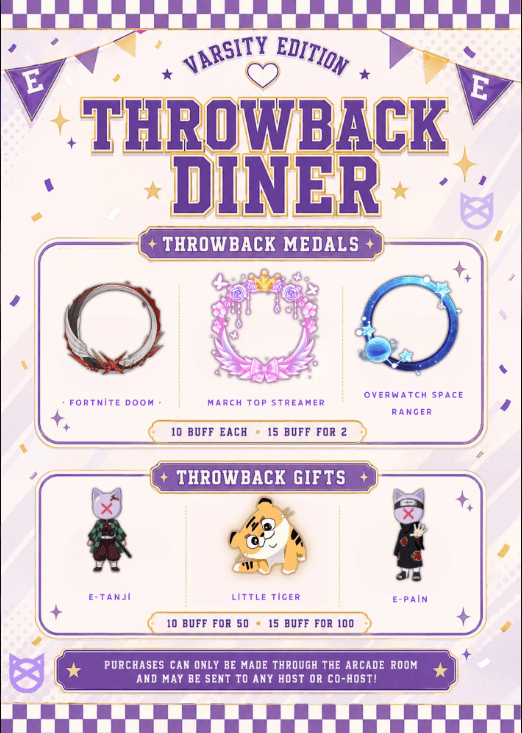 Throwback Diner: Varsity Medal + Gift Sale