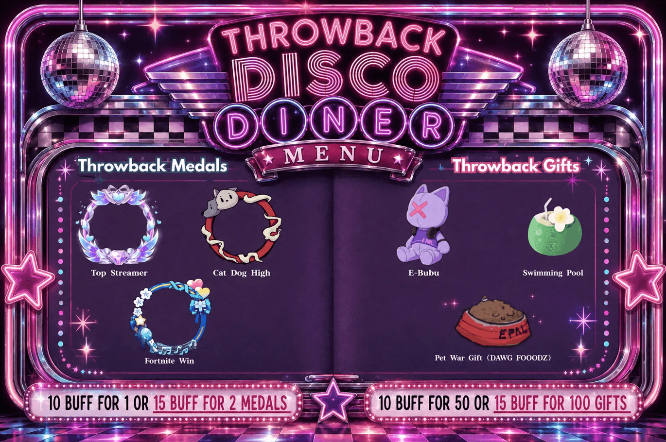 🪩Throwback Diner: Disco Medal + Gift Sale🪩