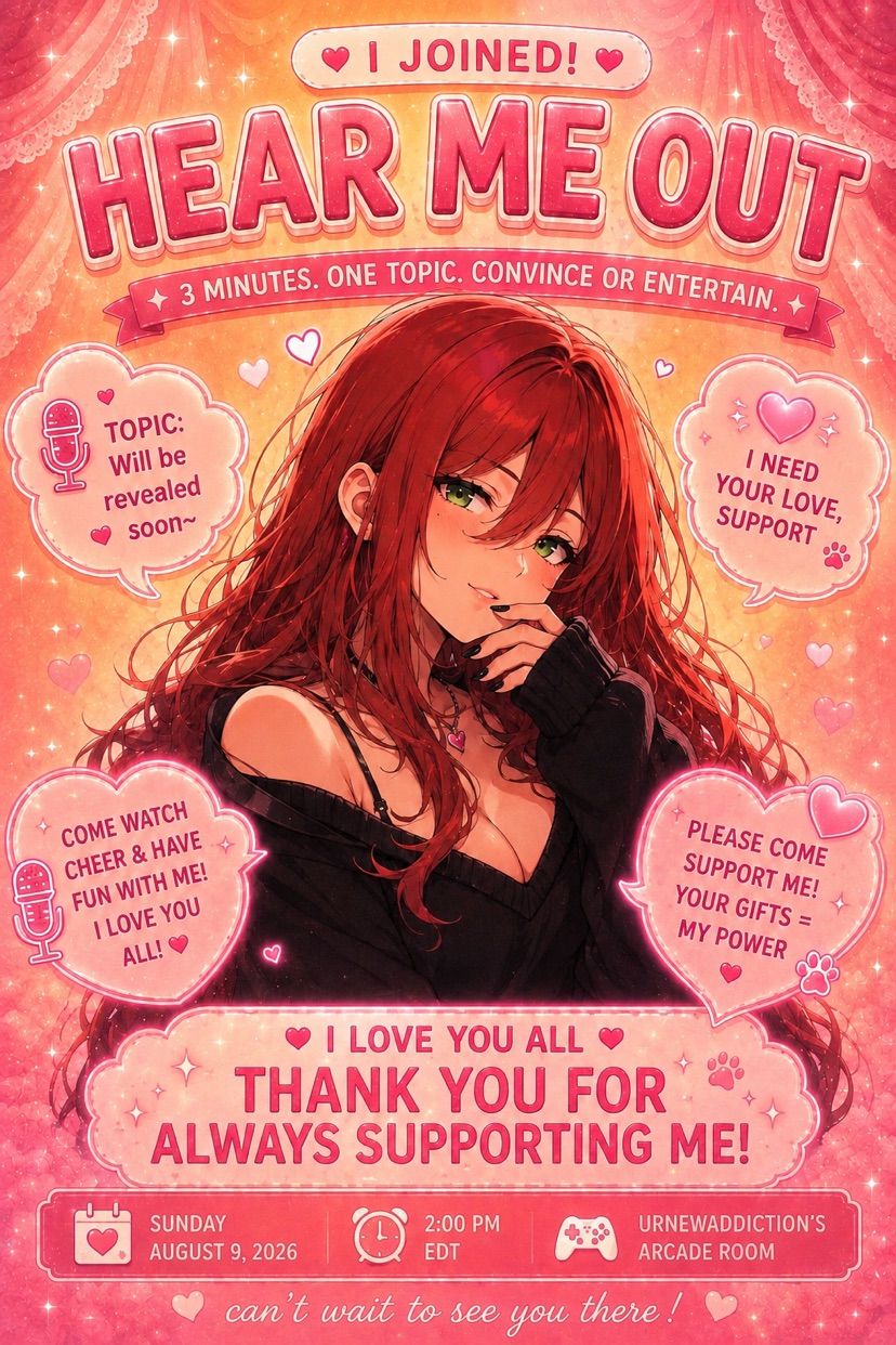 I joined Hear Me Out ! (๑>◡<๑)