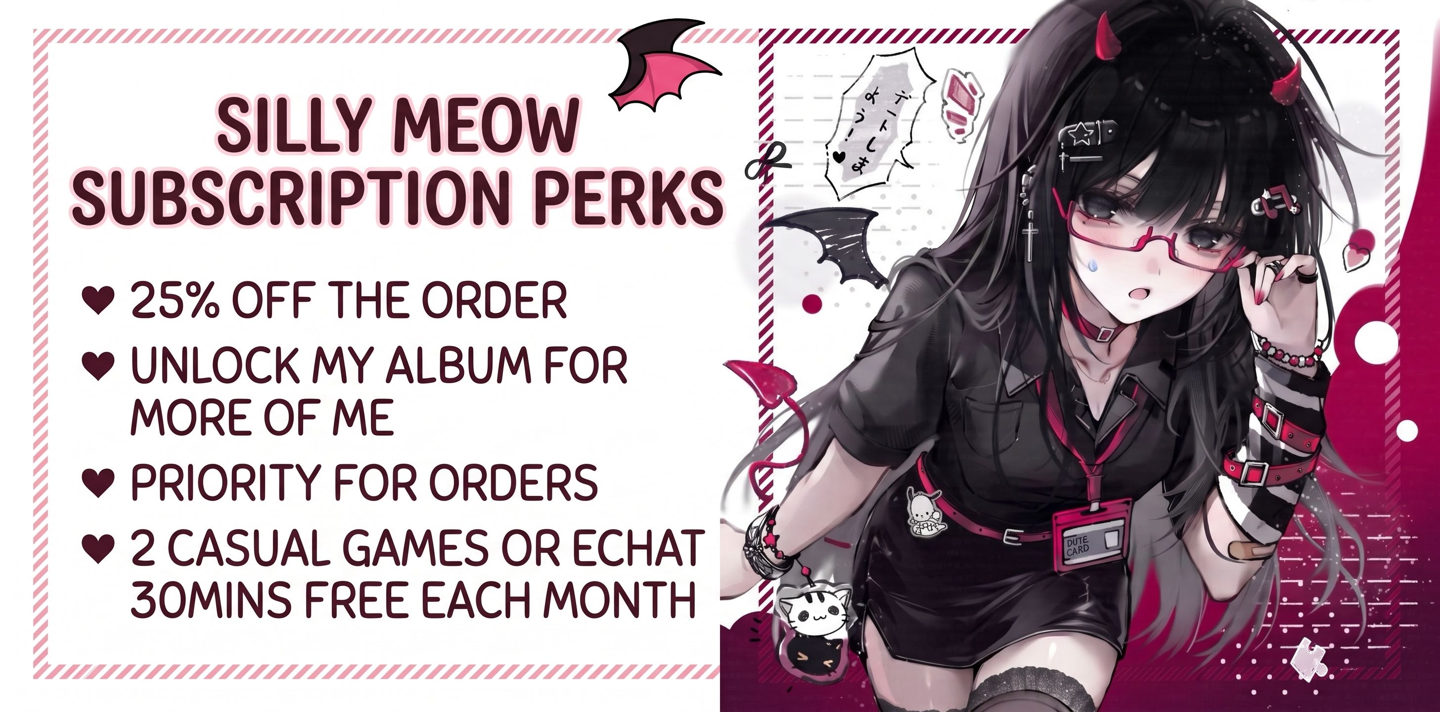 Join the Silly Meow Sub Club~ ₊˚⊹ ᰔ