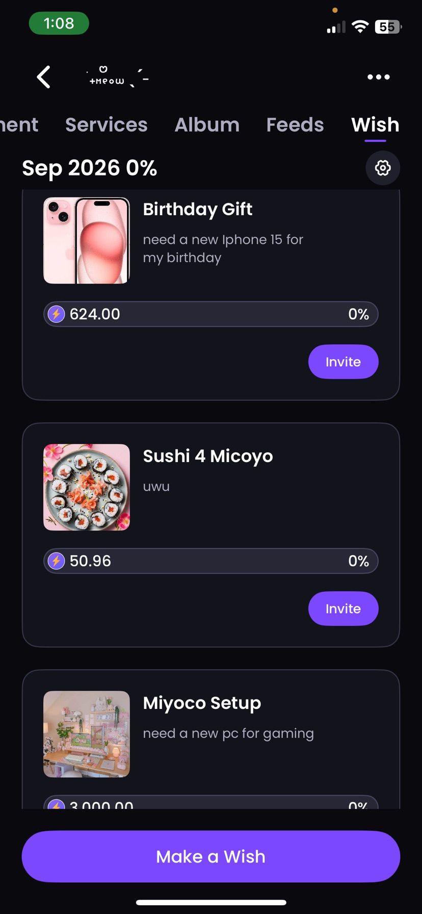 Just Added My Wishlist